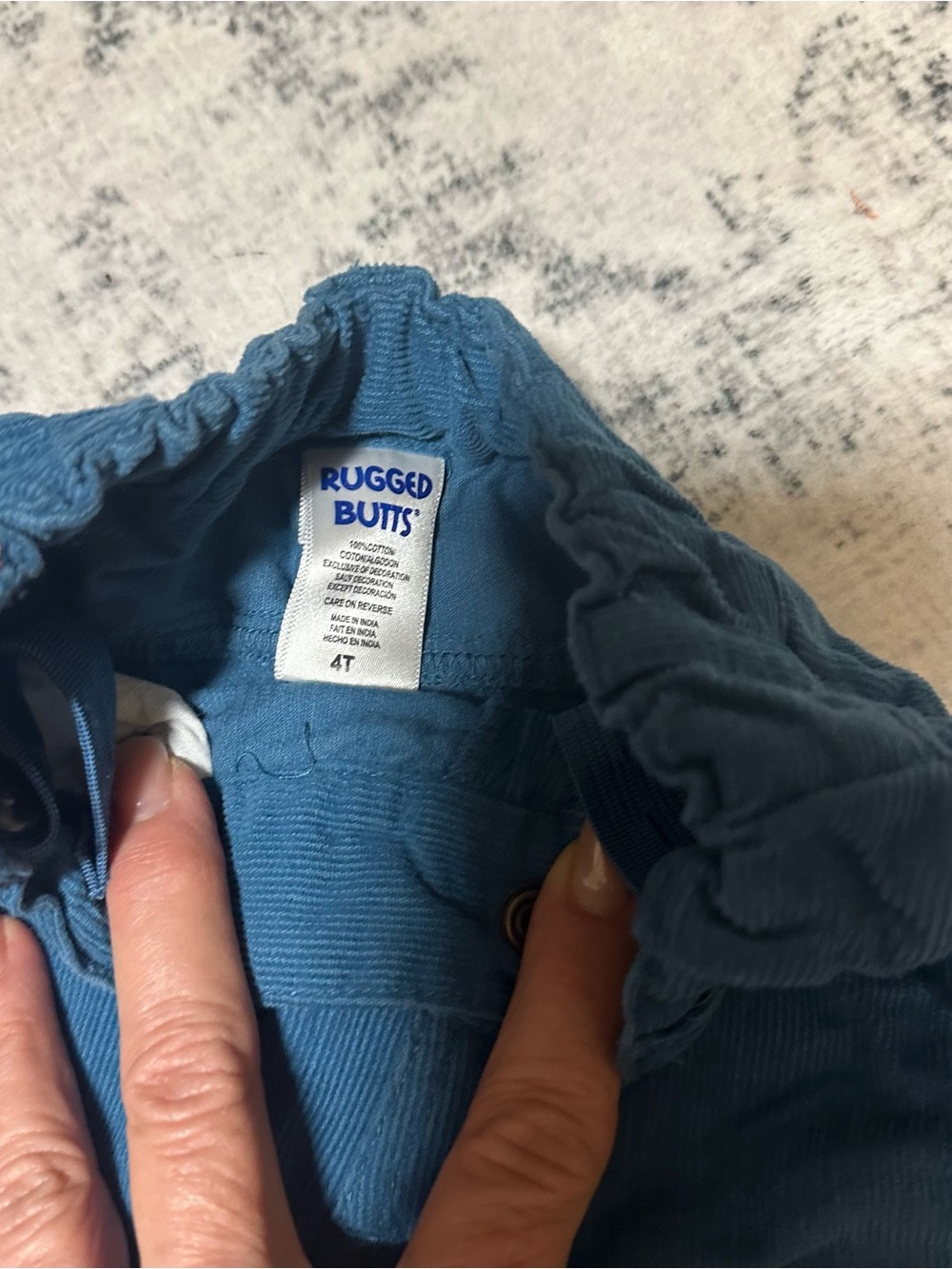 Rugged Butts Blue Corduroy Joggers for Kids